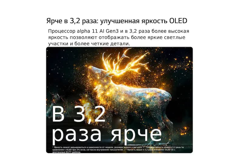 Телевизор LG OLED evo AI 77C6RLA (2026)