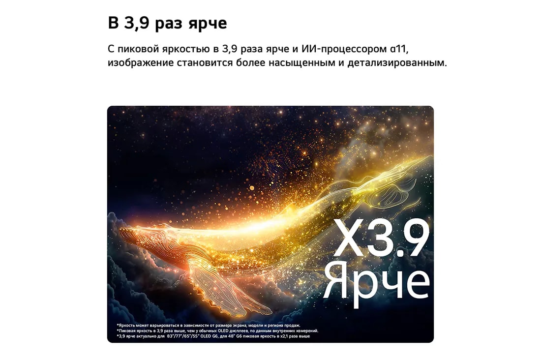 Телевизор LG OLED evo AI 55G6RLA (2026)